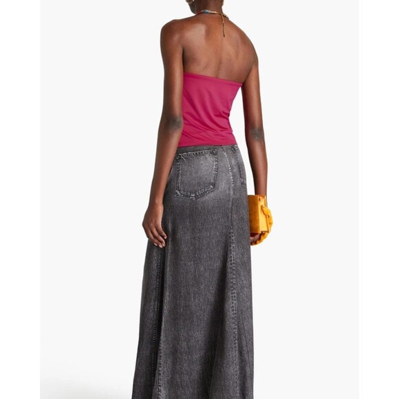 Veronica Beard Akeeva Top Fuchsia Pink Halter 0 EUC $348 - Picture 3 of 7